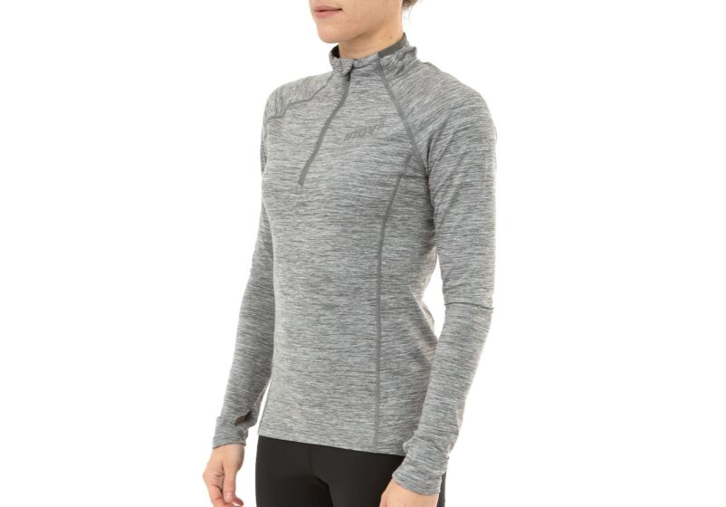 Inov-8 Long Sleeve Half Zip Women's Mid Layer Light Grey UK 864379EDL